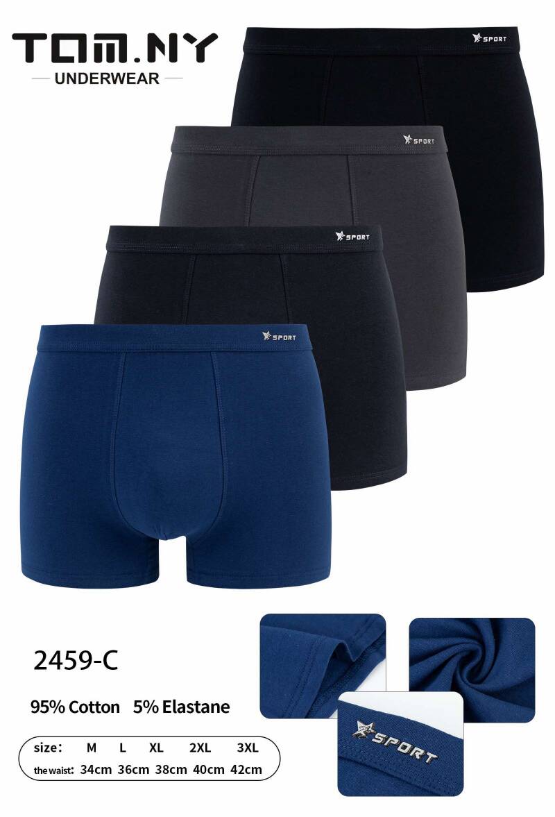 Bokserki męskie Roz M-3XL, Mix kolor Paczka 24 szt